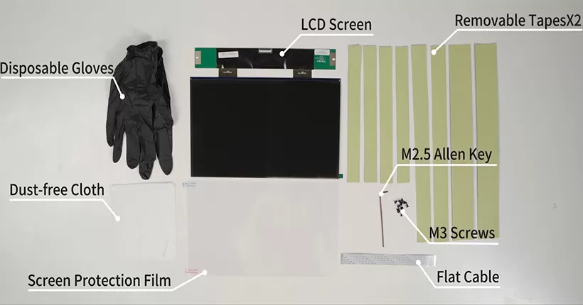 使用期間の後にエッジE2 3DプリンターのLCDスクリーンを交換する方法は?