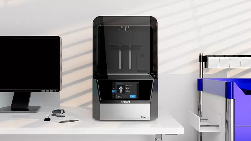 Photo of the Shape 1+ 3D printer on a office